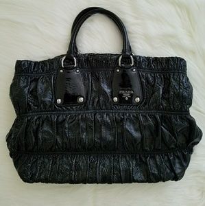 Prada Vernice Patent Leather Gaufre Bag